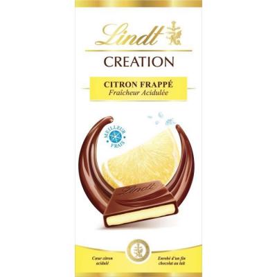 Chocolat au lait extra fin fourr&eacute; citron frapp&eacute; fra&icirc;cheur acidul&eacute;