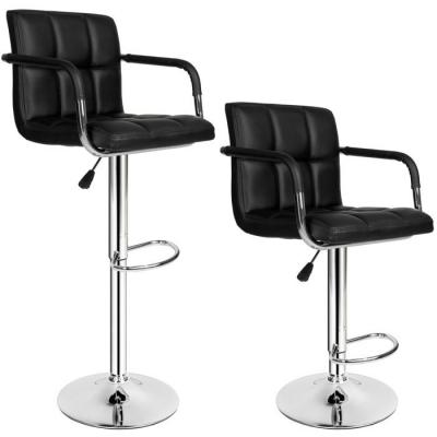 Tectake lot de 2 tabourets de bar harald 401572