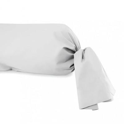 Taie de traversin en coton 57 fils 45x135 cm UNI blanc, par