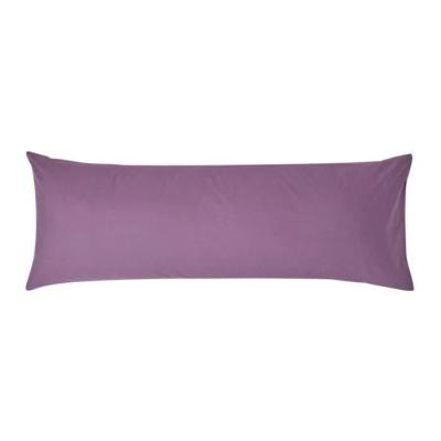 Taie de Traversin plat en coton 200 fils Raisin 50 x 140 cm Env.
