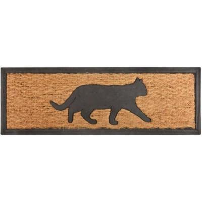 Best For Boots - Tapis paillasson en coco 75 x 25 cm Chat
