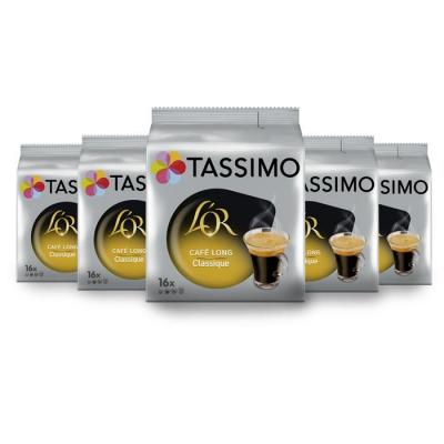 Tassimo Caf&eacute; Long Classique L'OR, Lot de 80