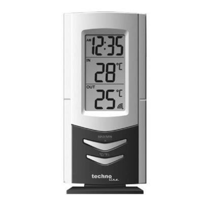 Technoline WS 9170 station m&eacute;t&eacute;o num&eacute;rique Noir et Argent