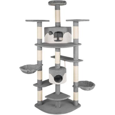TecTake Arbre &agrave; Chat FIPPI 201 cm - gris/blanc