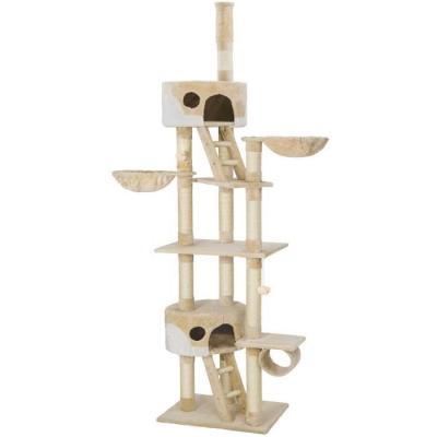 TecTake Arbre &agrave; chat HANSI 260 cm - beige/blanc
