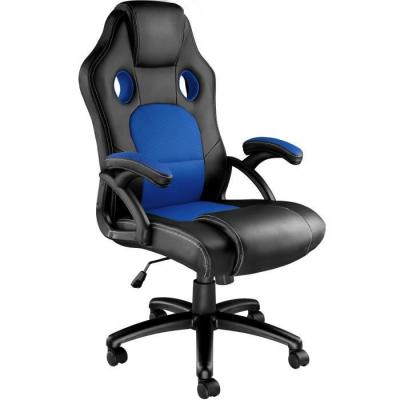 TecTake Chaise gamer TYSON - noir/bleu