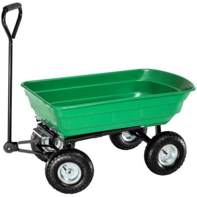 Tectake chariot de jardin 300 kg avec benne basculante 400913