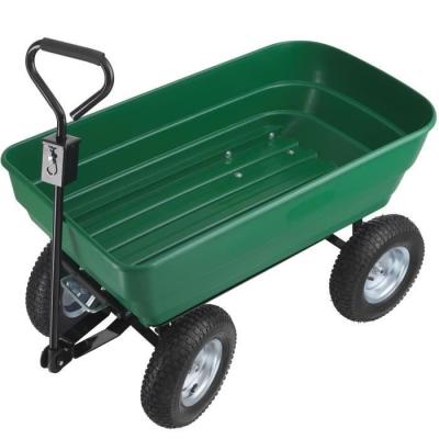 TecTake Chariot de jardin &agrave; main Tummi 125L capacit&eacute; de charge 300kg