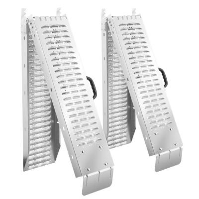 TecTake Rampes d'acc&egrave;s Bj&ouml;rn, Lot de 2, Pliables, Capacit&eacute; de poids 400 kg - 166 cm 