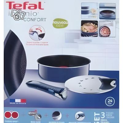Tefal Ingenio Confort Sauteuse 24Cm Bleu Email 3 pi&egrave;ces