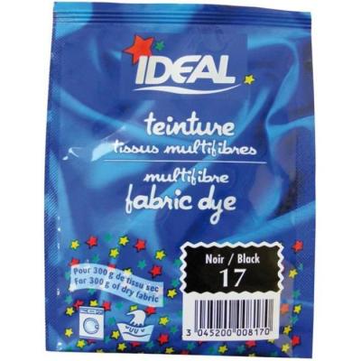 IDEAL Teinture Tissus multifibres (pour 200 g de tissu sec) - Noir 17