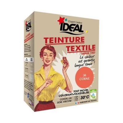 Ideal - teinture textile machine corail 350GR + fixateur + sel