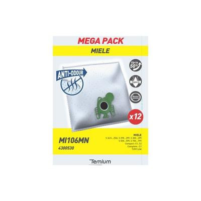 Sac aspirateur Temium MI106MN ANTI-ODEUR 12 SACS