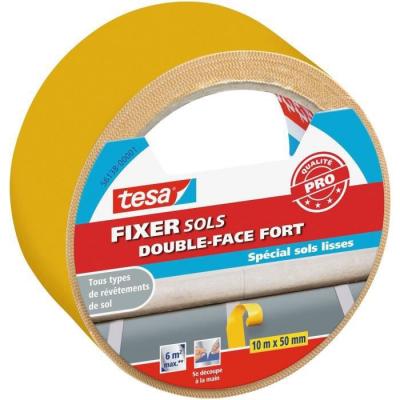TESA Fixer sol double face adh&eacute;sion forte - 10 m x 50 mm