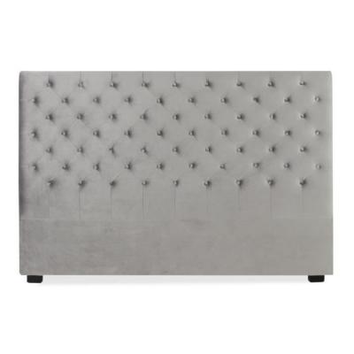INTENSE DECO T&ecirc;te de lit capitonn&eacute;e Constance 180cm Velours Gris