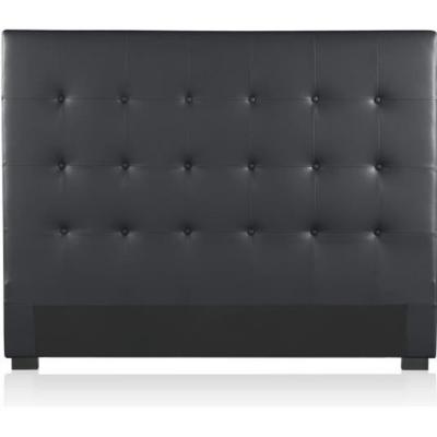 INTENSE DECO T&ecirc;te de lit capitonn&eacute;e Premium 140cm Noir