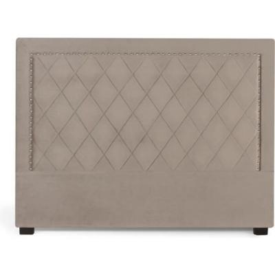 INTENSEDECO T&ecirc;te de lit Nolwen Velours Taupe 160cm
