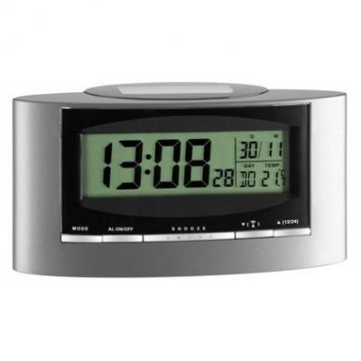 Tfa Dostmann 98.1071 Solar Alarm Clock Argent&eacute;