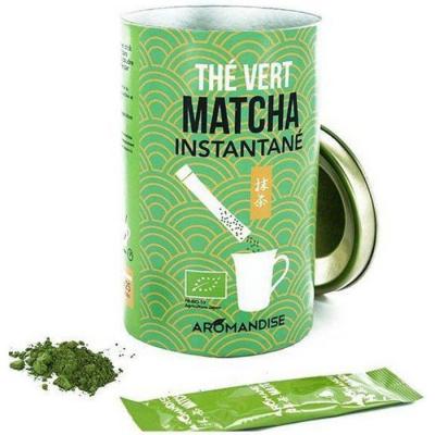AROMANDISE Sticks de The Instantan&eacute; Matcha 12,5 g - Lot de 3