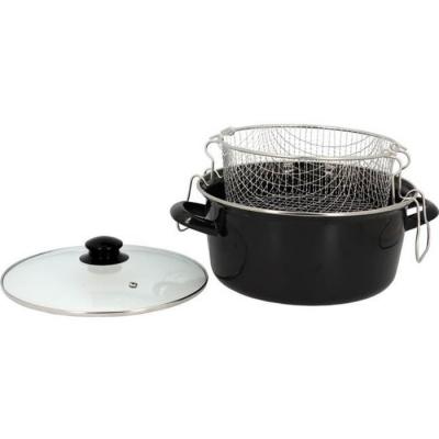 Friteuse avec couvercle The Kitchenette 3645580 Noir 