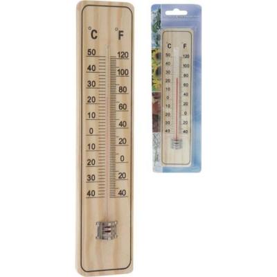 Importacion&nbsp;&ndash;&nbsp;Thermom&egrave;tre en Bois 22&nbsp;cm Blister