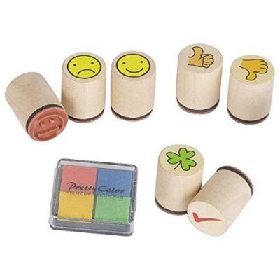 Goki Lot de 8 tampons - Diff&eacute;rents Motifs
