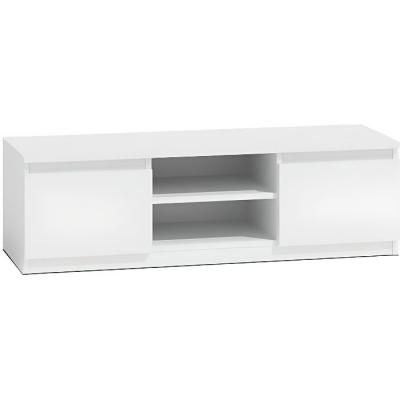 Hucoco - Meuble tv moderne pour salon 120 cm - Blanc