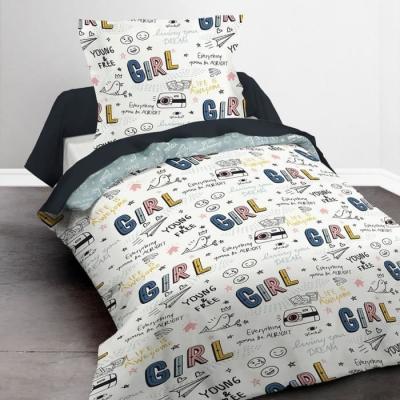 TODAY Parure de lit 1 Personne 140X200 Imprime Blanc Enfant Kids First