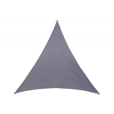 Toile solaire triangle ""Anori"" - 400 x 400 x 400 cm - Polyester - Gris
