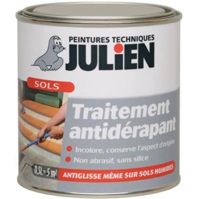 Traitement antid&eacute;rapant pour sols humides Julien satin incolore 0 5L
