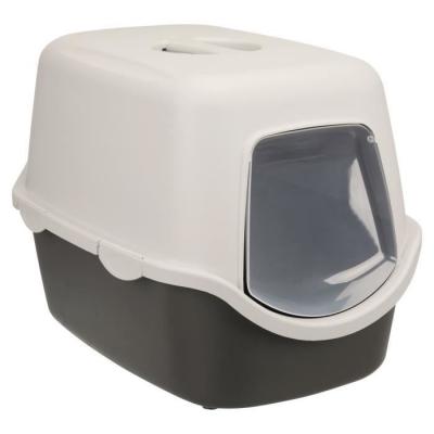Maison de toilette Vico 40 x 56 cm x H40 grise pour chat Trixie Gris