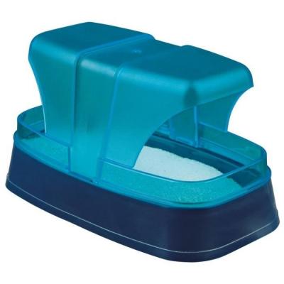 Baignoire Sable, Hamster - Souris, 17*10*10cm, Bleu Fonc&eacute; -