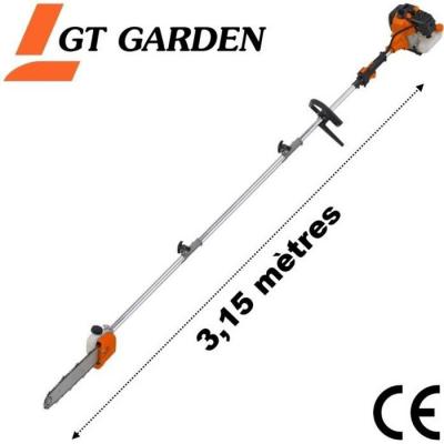 Elagueuse thermique sur perche, 52 cm3, 3 cv, longueur 3.15 m&egrave;tres
