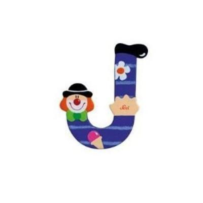 Sevi-81746-Lettre d&eacute;co bois-Lettre Clown J