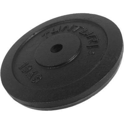 TUNTURI Disque musculation 10kg noir, unit&eacute;