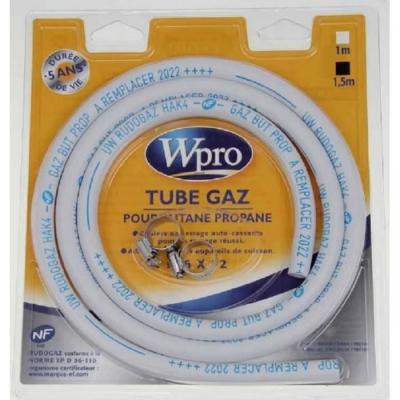 Tuyau Gaz Butane-Propane Avec Colliers 1,5m (Validit&eacute; 5ans) Pour Cuisiniere Divers Marques