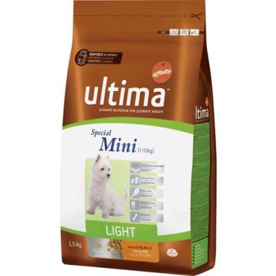 Ultima Mini Adult Light poulet pour chien - 3 kg (2 x 1,5 kg)