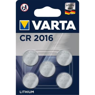 VARTA Pack de 5 piles &eacute;lectroniques Lithium CR2016 