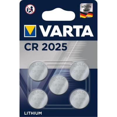 VARTA Pack de 5 piles &eacute;lectroniques Lithium CR2025 