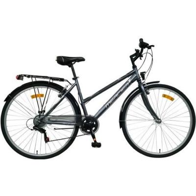 V&eacute;lo VTC 28'' MERCIER - 6 vitesses - cadre acier - gris - femme