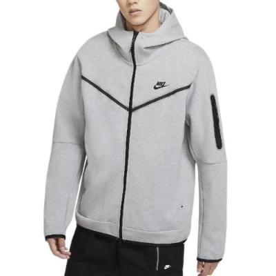 Sweat &agrave; capuche &agrave; zip Nike Sportswear Tech Fleece pour Homme - Gris