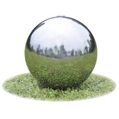 Sph&egrave;re de fontaine de jardin avec LED Acier inoxydable 40 cm