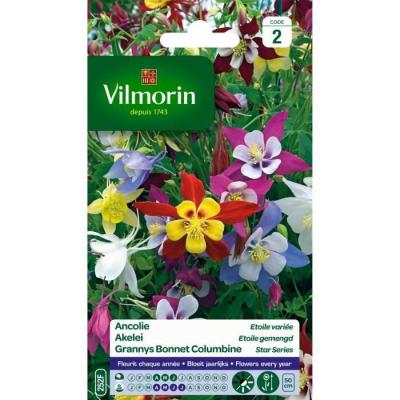 Vilmorin 5135842 Ancolie Etoile vari&eacute;e, Multicolore, 90 x 2 x 160 cm
