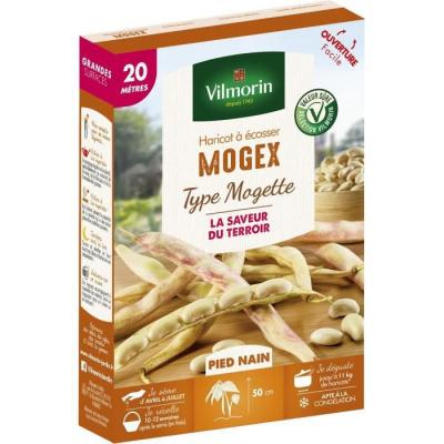 Vilmorin - Graines de Haricot &agrave; &eacute;cosser Mogex type Mogette 20 m&egrave;tres