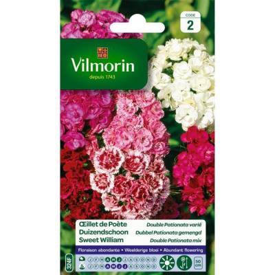 Sachet graines Oeillet de po&egrave;te double pationata vari&eacute;