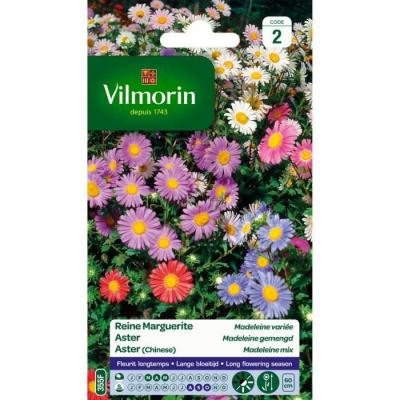 Vilmorin - Sachet graines Reine Marguerite Madeleine vari&eacute;e
