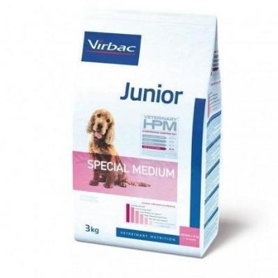 Virbac Veterinary HPM Vet Dog Junior Spec M Nourriture pour Chien 3 kg