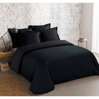 VISION Parure de couette unie - 200x200 cm - Noir