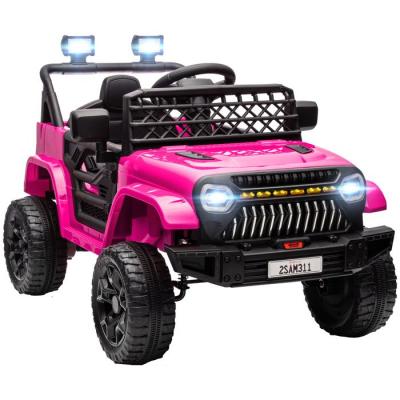 Voiture &Eacute;lectrique Enfant 4x4 12v 2 Moteurs 3-5km/h Nombreux Effets T&eacute;l&eacute;commande