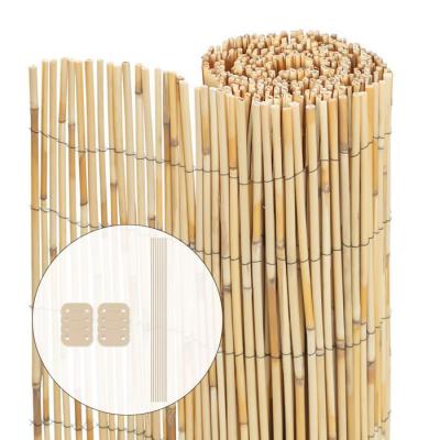 VOUNOT Canisse en roseau naturel Brise vue avec attaches de fixation 90x300cm 